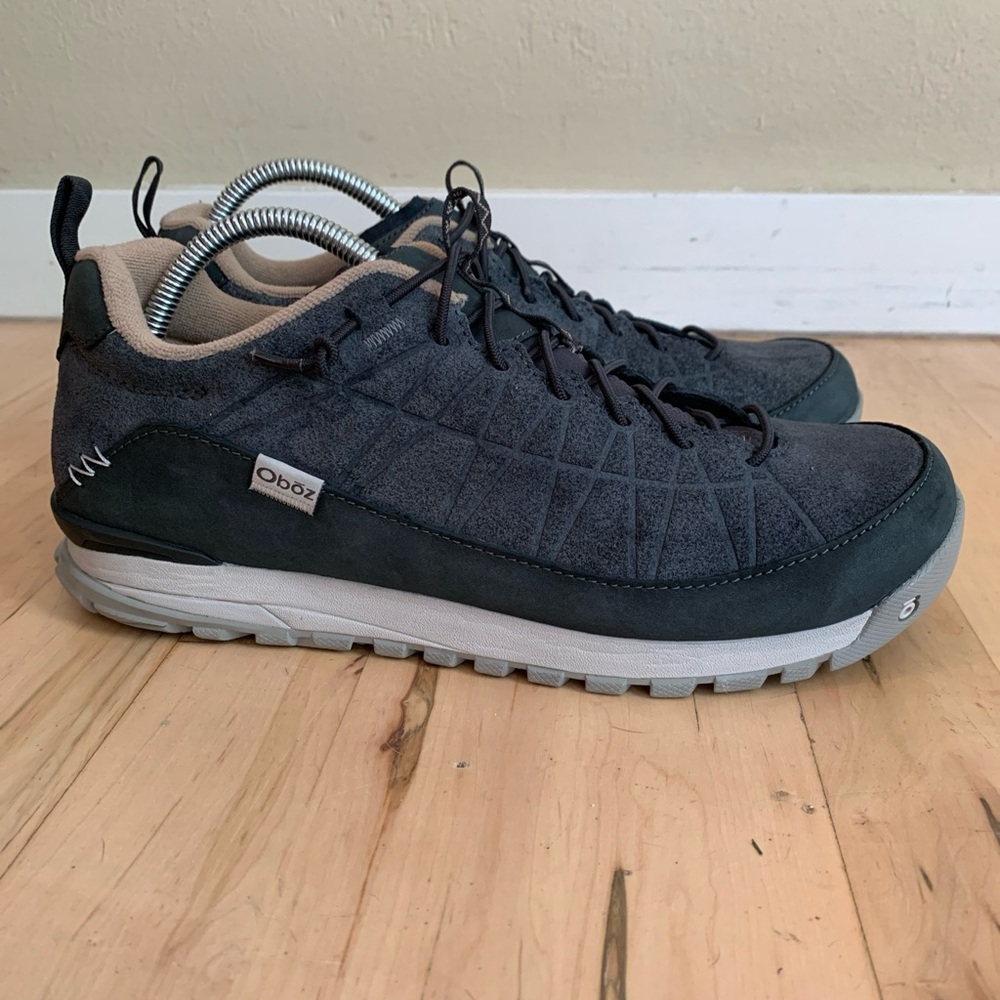 Oboz Bozeman Outdoor Charcoal Suede Leather Hiking Shoes Men’s Size 11